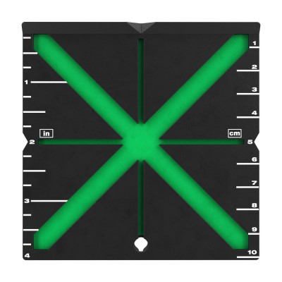 Hi-Vist - Cible Haute Visibilité Magnétique Pour Laser-Milwaukee Systeme Attache