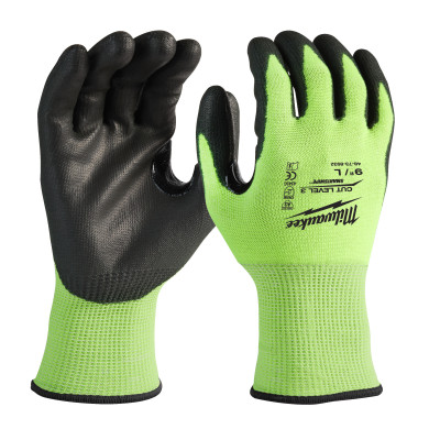Gants Haute Visibilité & Anti-Coupure Niveau 3/C-9/L-Milwaukee Epi