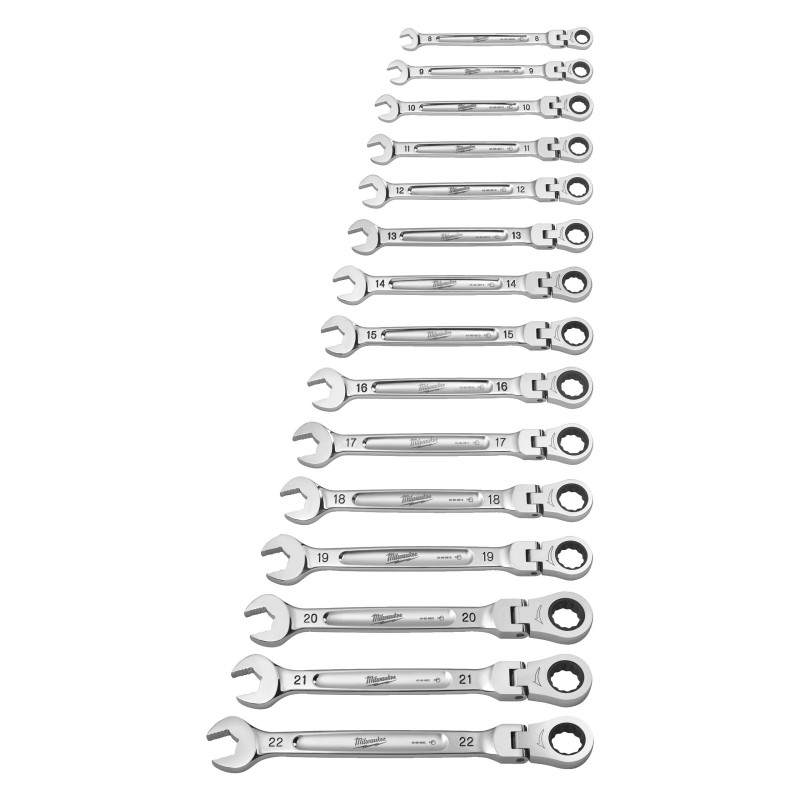 Set De 15 Clés À Cliquet Maxbite À Tête Flexible-Milwaukee Outils À Main
