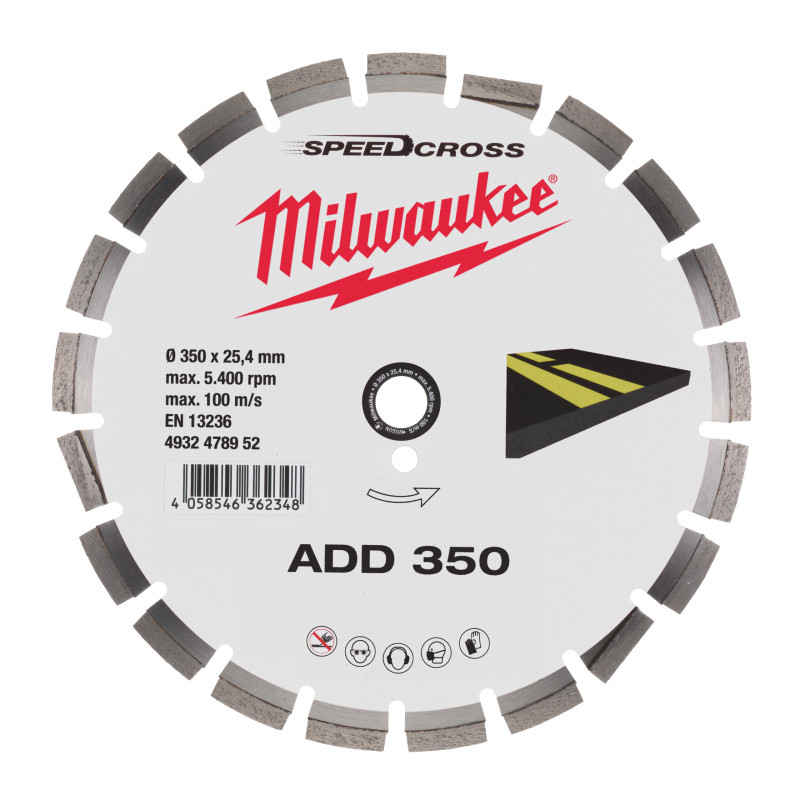 Disque Diamant Asphalte Add 350 mm-Milwaukee Consommable