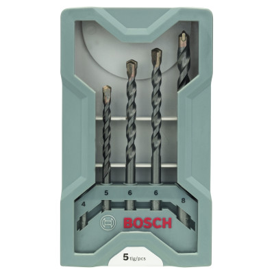 Forets À Béton Cyl-3, Set De 5 Pièces 4 5 6 6 8 mm Forets À Béton Cyl-3, Set De