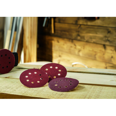 Set De 25 Disques Abrasifs Pour Ponceuse Excentrique, Grain 80, 120, 240 125 mm