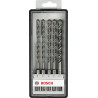 Forets Robust Line SDS-Plus-5 Pour Perforateur, Set De 5 Pièces Ø 6,6,8,8,10 X 1