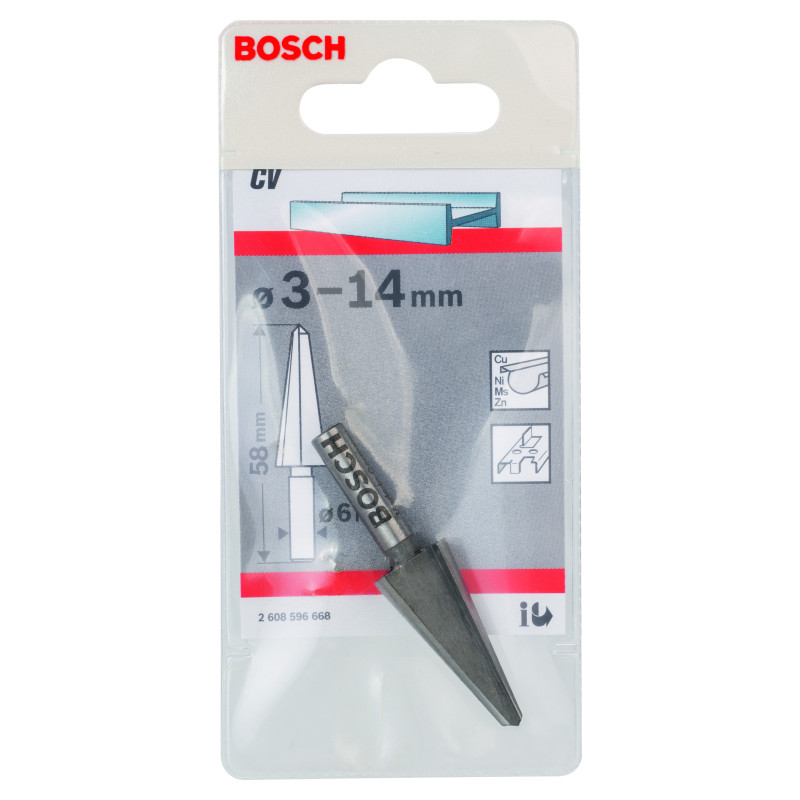 Fraise Progressive, Cylindrique 3-14 mm, 58 mm, 6 mm