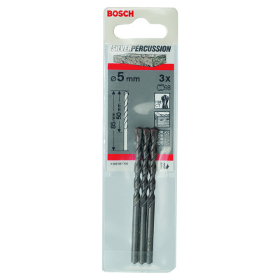 Forets À Béton Cyl-3 5 X 50 X 85 mm, D 4,5 mm Pack De 3