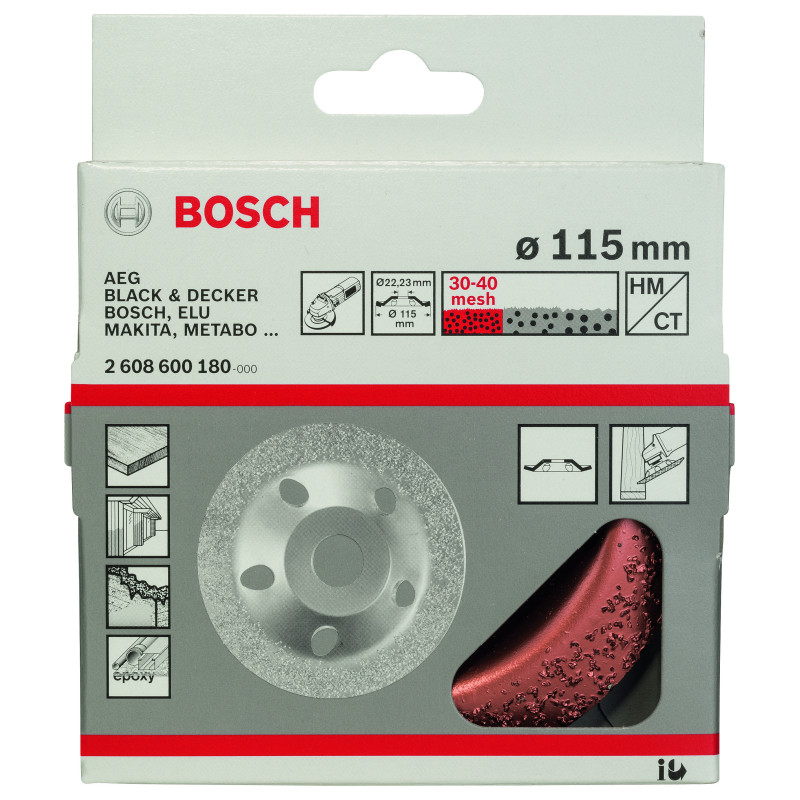 Meule Assiette Au Carbure 115 X 22,23 mm Fin, Surface Bombée Surface De Travail