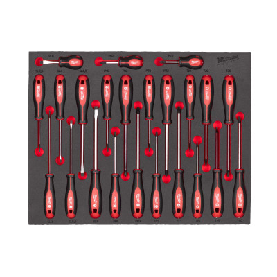 Module Mousse Tournevis Trilobe 23 Pcs-Milwaukee Outils À Main