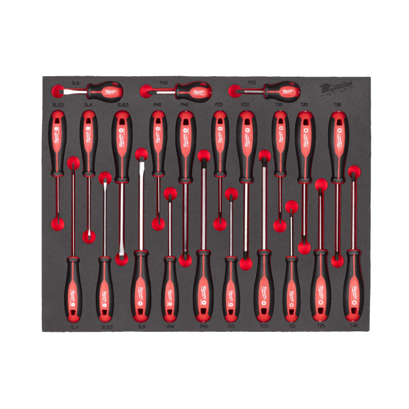 Module Mousse Tournevis Trilobe 23 Pcs-Milwaukee Outils À Main