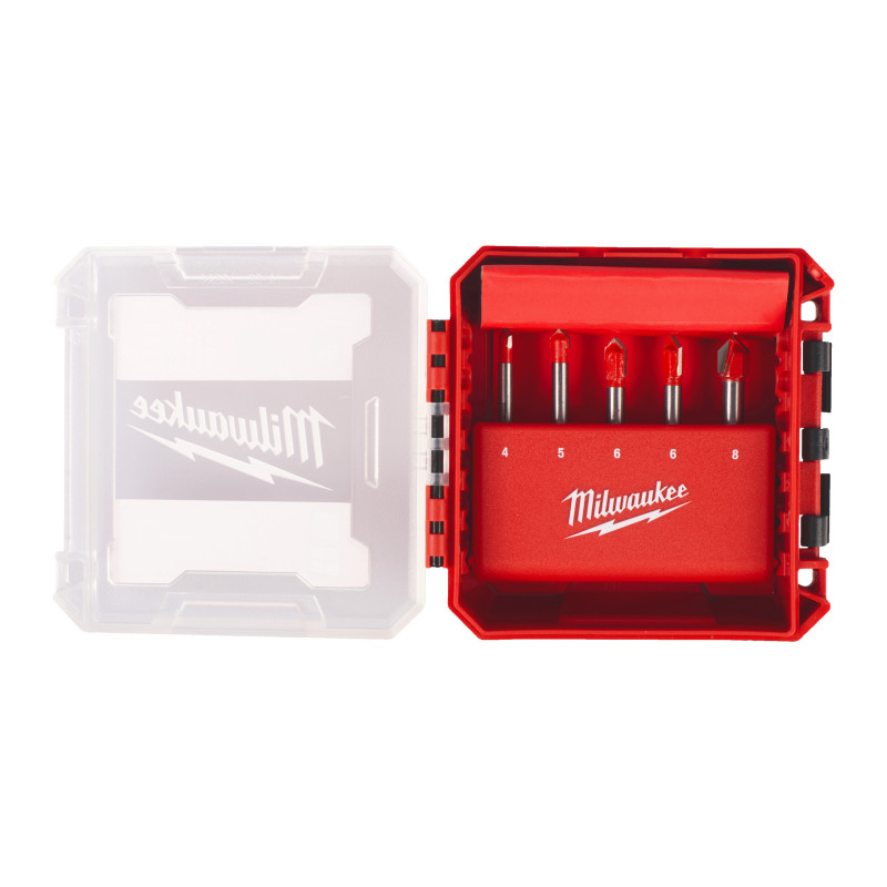 Set De 5 Forets Verre Et Carrelage-Milwaukee Consommable