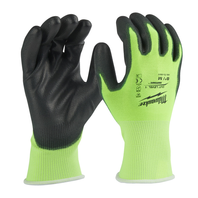 Gants Haute Visibilité & Anti-Coupure 1/A - M/8-1Pc-Milwaukee Epi