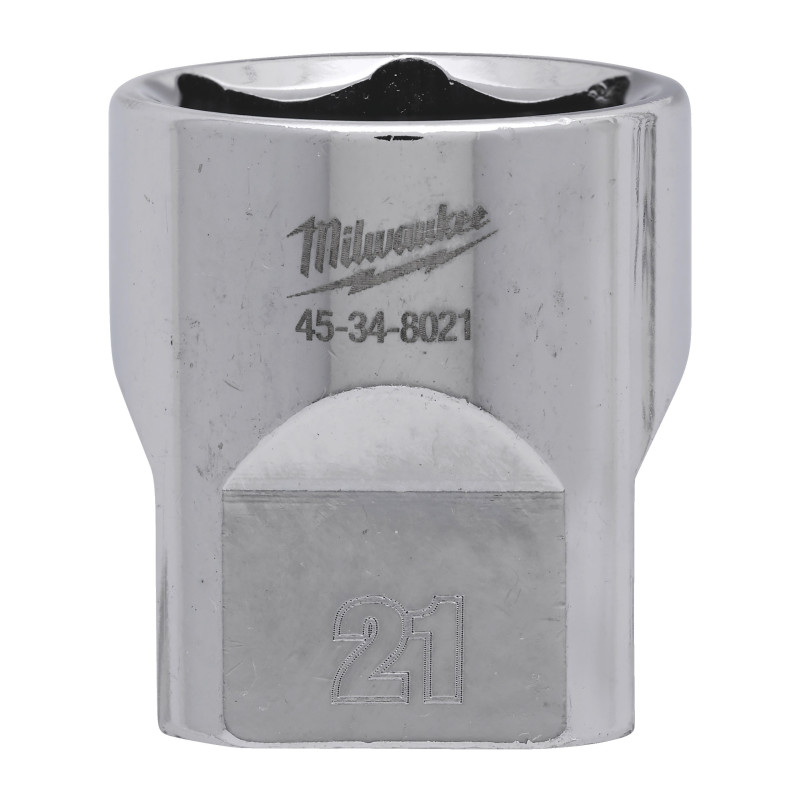 Douille À Cliquet 3/8 Courte 21 mm-Milwaukee Outils À Main