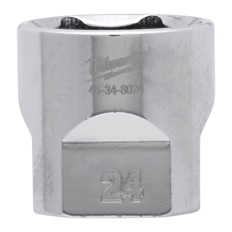 Douille À Cliquet 3/8 Courte 24 mm-Milwaukee Outils À Main