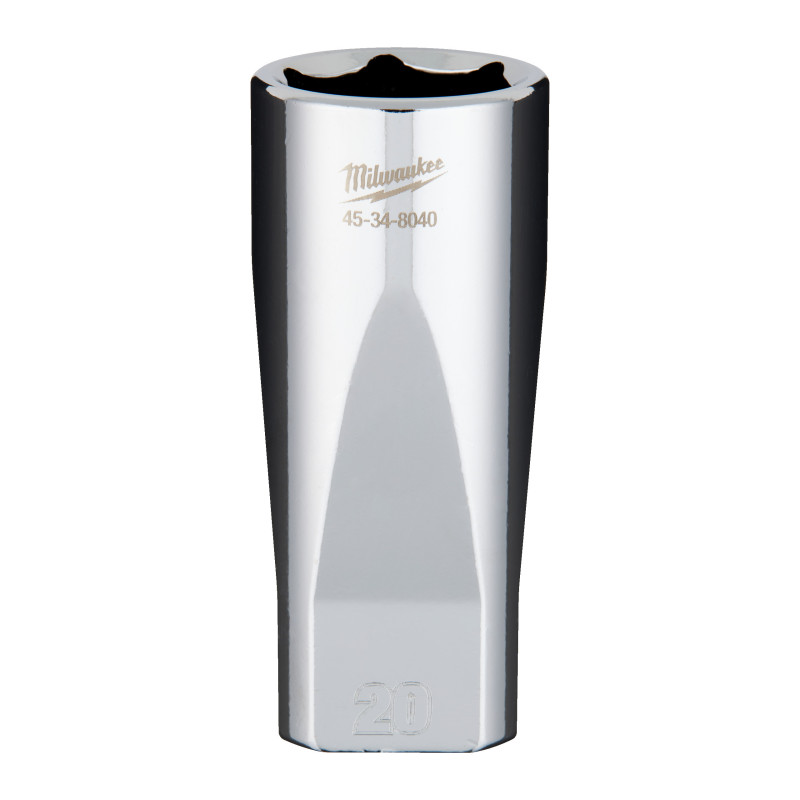 Douille À Cliquet 3/8 Longue 20 mm-Milwaukee Outils À Main