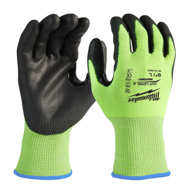 Gants Haute Visibilité & Anti-Coupure 2/B - M/8-1Pc-Milwaukee Epi