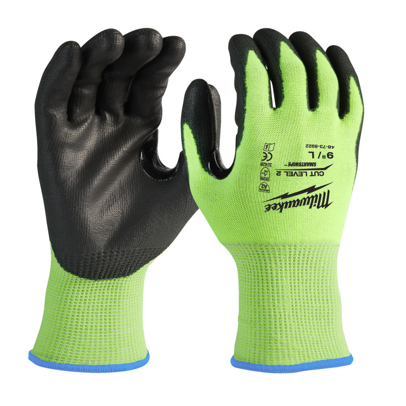 Gants Haute Visibilité & Anti-Coupure 2/B - M/8-1Pc-Milwaukee Epi