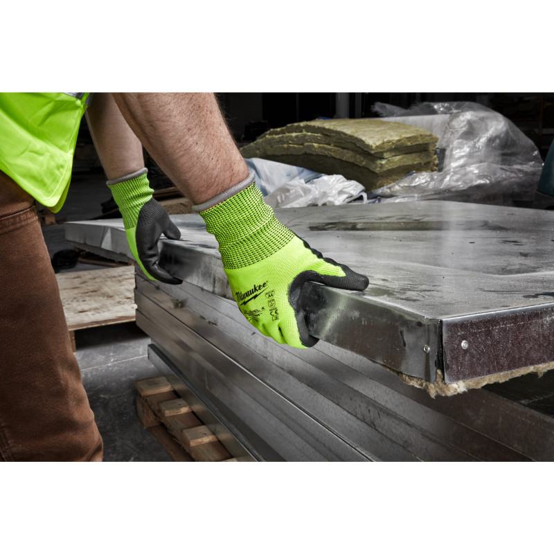 Gants Haute Visibilité & Anti-Coupure Niveau 4/D - S/7-1Pc-Milwaukee Epi