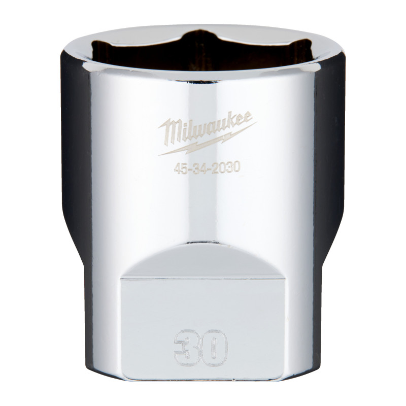 Douille À Cliquet 1/2 Courte 30 mm -Milwaukee Outils À Main