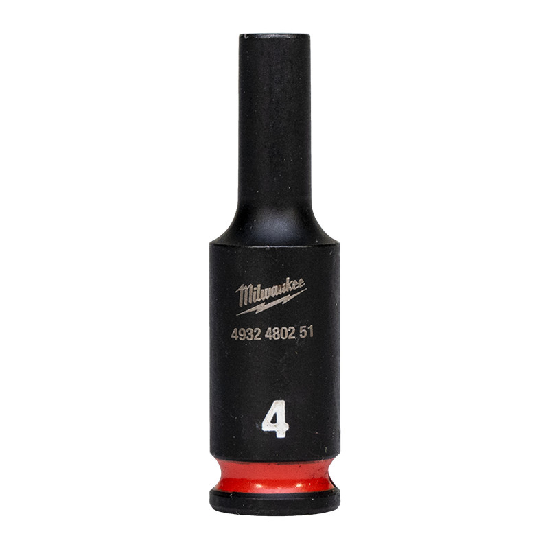 Douille Shockwave 1/4" Hex Longue 4 mm-Milwaukee Consommable