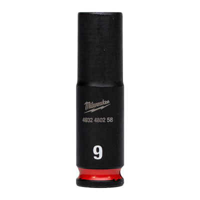 Douille Shockwave 1/4" Hex Longue 9 mm-Milwaukee Consommable