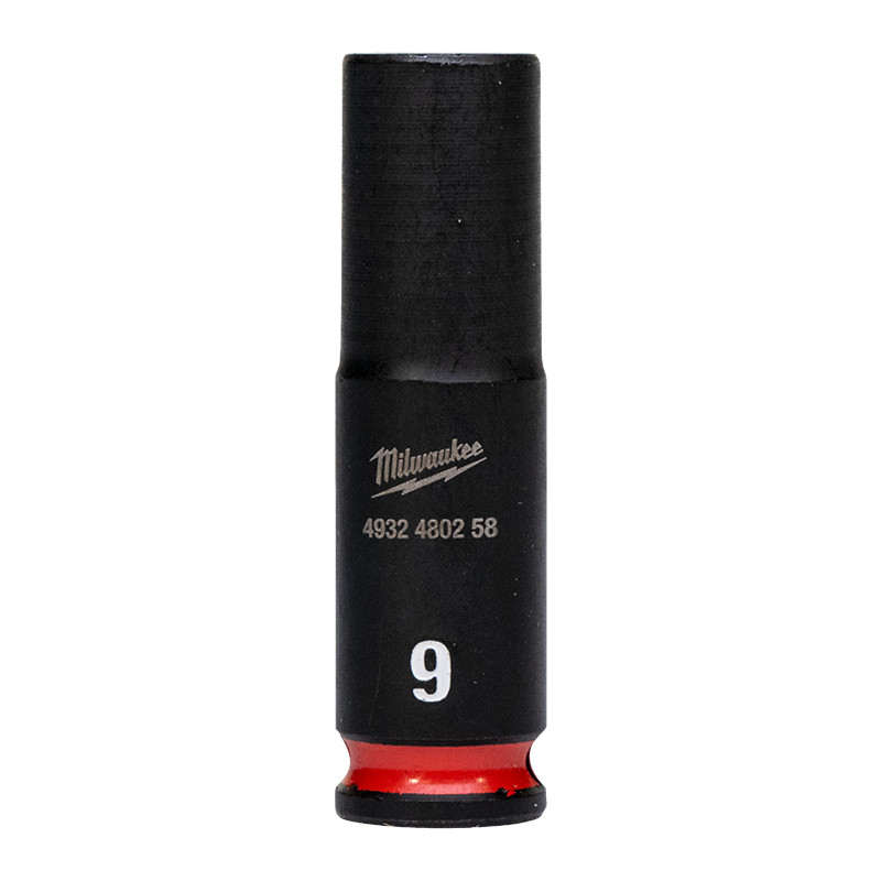 Douille Shockwave 1/4" Hex Longue 9 mm-Milwaukee Consommable