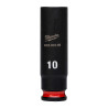 Douille Shockwave 1/4" Hex Longue 10 mm-Milwaukee Consommable