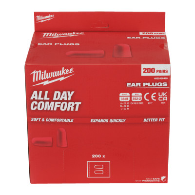 Bouchons D'Oreilles 200 Paires Mousse-Milwaukee Epi