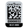 Aidtsm - Petite Étiquette Qr Code One-Key Pour Surface Métallique (100 Pcs)-Mil