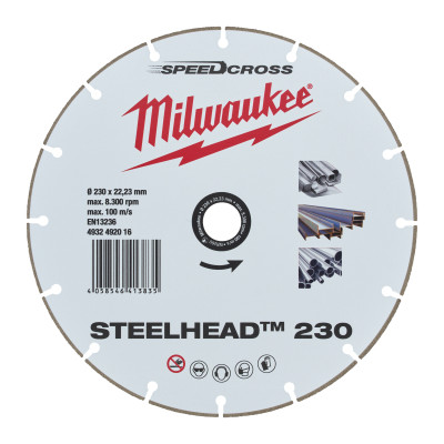 Disque Diamant Steelhead 230 mm-Milwaukee Consommable