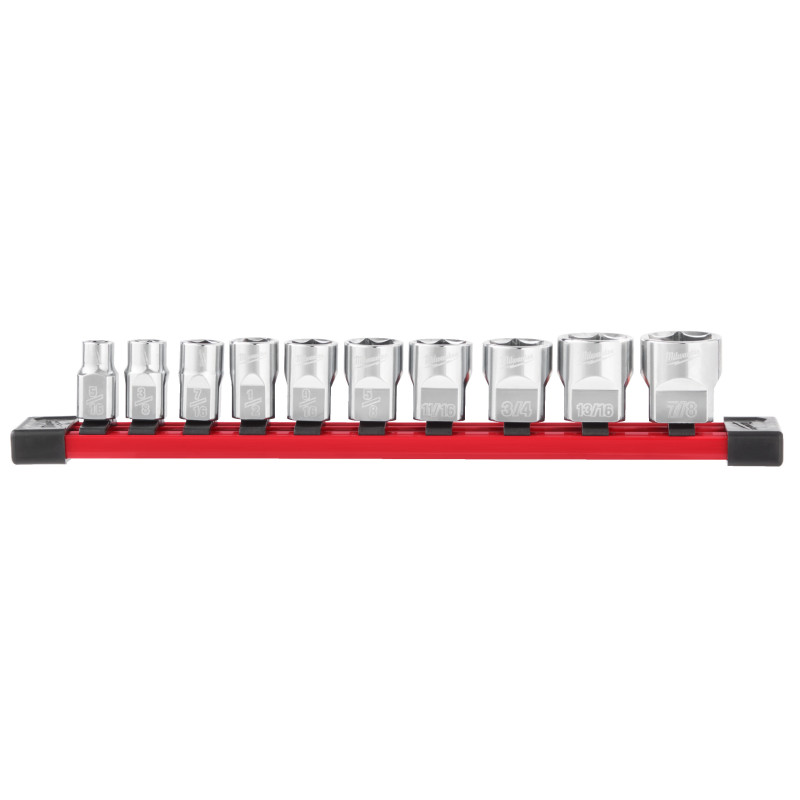 Set De Douille 6 Pans 3/8" Imperial 10Pc-Milwaukee Outils À Main