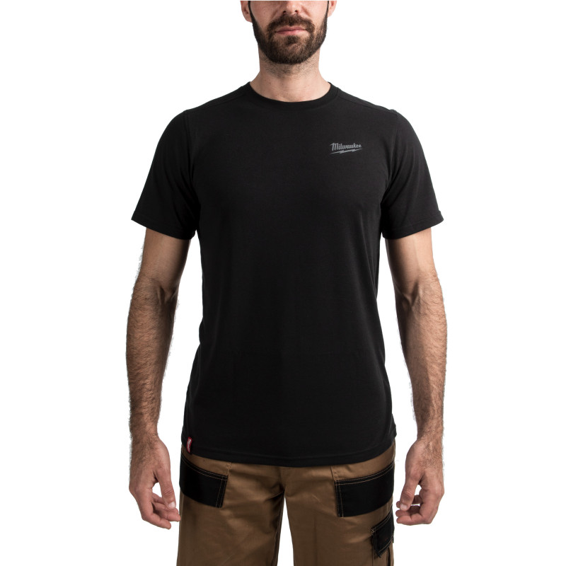 T-Shirt Hybrid Manches-Courtes Noir - Taille (M)-Milwaukee Epi