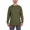 T-Shirt Travail Manches-Longues Vert - Taille (Xl)-Milwaukee Epi