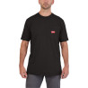 T-Shirt Travail Manches-Courtes Noir - Taille (S)-Milwaukee Epi