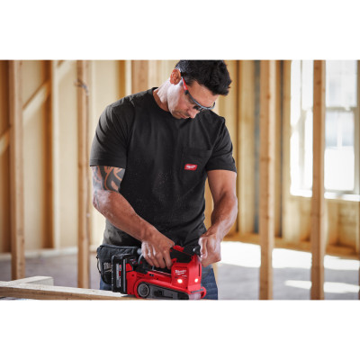 T-Shirt Travail Manches-Courtes Noir - Taille (S)-Milwaukee Epi