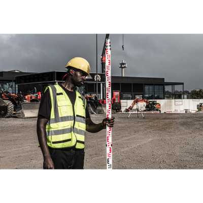 Rod500 - Mire Télescopique 5,0 M-Milwaukee Systeme Attachement