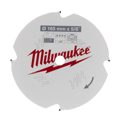 Lame Scie Circulaire 165Mm 4 Dts Diamants-Milwaukee Consommable