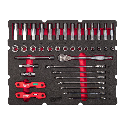 Module Packout Set Cliquet 3/8" 55Pc-Milwaukee Outils À Main