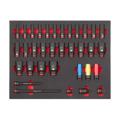 Module Douille À Choc Longue 1/2 (34 Pcs)-Milwaukee Consommable