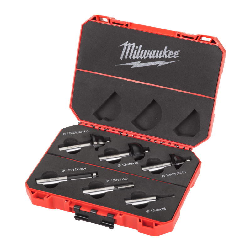 Kit De 6 Mèches Pour Défonceuse 12Mm-Milwaukee Consommable