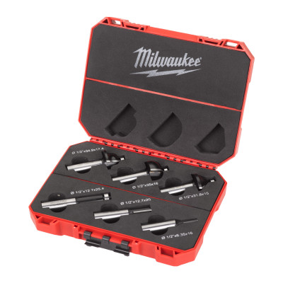 Kit De 6 Mèches Pour Défonceuse 12.7Mm-Milwaukee Consommable