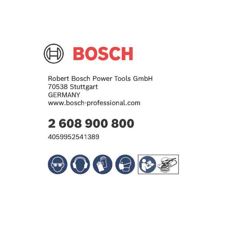 Feuille Abrasive Expert C470 Pour Ponceuses Excentriques 115 mm, 8 Trous, G 320