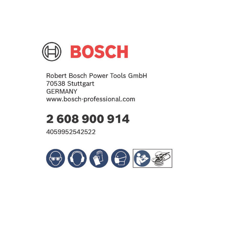 Feuille Abrasive Expert C470 Pour Ponceuses Excentriques 125 mm, 8 Trous, G 240