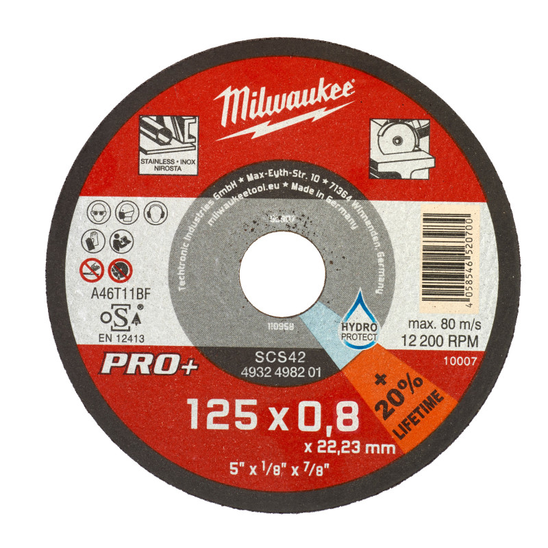 Disque À Tronçonner Pro+ 125Mm X 0,8 mm -Milwaukee Consommable