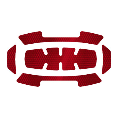 Stickers Reflechissants - Rouge- 1 Set-Milwaukee Epi