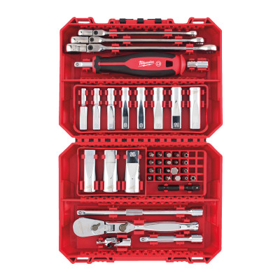 Set De Cliquet ¼, Clés Mixtes & Douilles Longues 42Pcs-Milwaukee Outils À Main