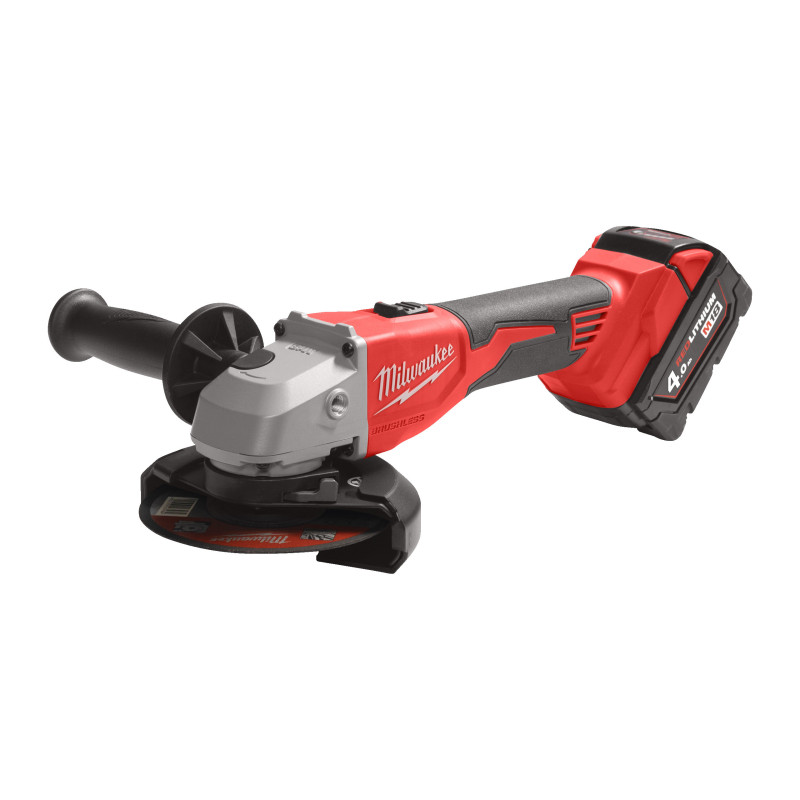 M18 Blsag125X-402X - Meuleuse Brushless 18V 125Mm, 4,0Ah,Hd Box-Milwaukee Machin