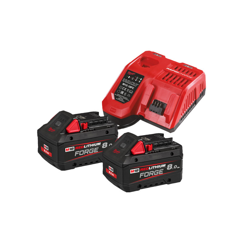 M18 Forgenrg-802 - Pack Nrg 18V, 8.0 Ah Forge Red Li-Ion, Système M18-Milwaukee