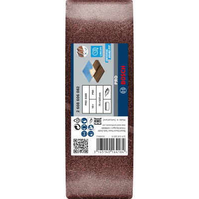 Bande Abrasive Pro X440, 75 X 533 mm, 80 Conçue Pour Le Ponçage Du Bois Et De L