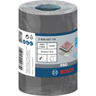Rouleau Abrasif Pro C355, 93 mm, 5 M, 240 Conçu Pour Le Ponçage Des Surfaces Du