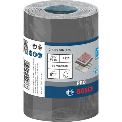 Rouleau Abrasif Pro C355, 93 mm, 5 M, 320 Conçu Pour Le Ponçage Des Surfaces Du