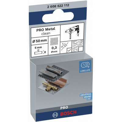 Brosse Circulaire Pro Metal Clean, 50 X 0,3 mm, Emmanchement Droit Conçue Pour